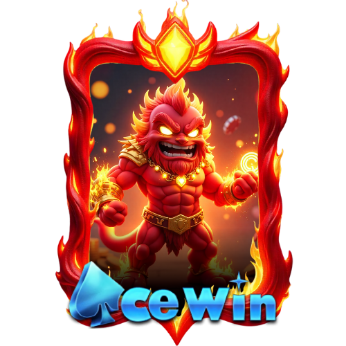 AceWin fiery game brand artwork